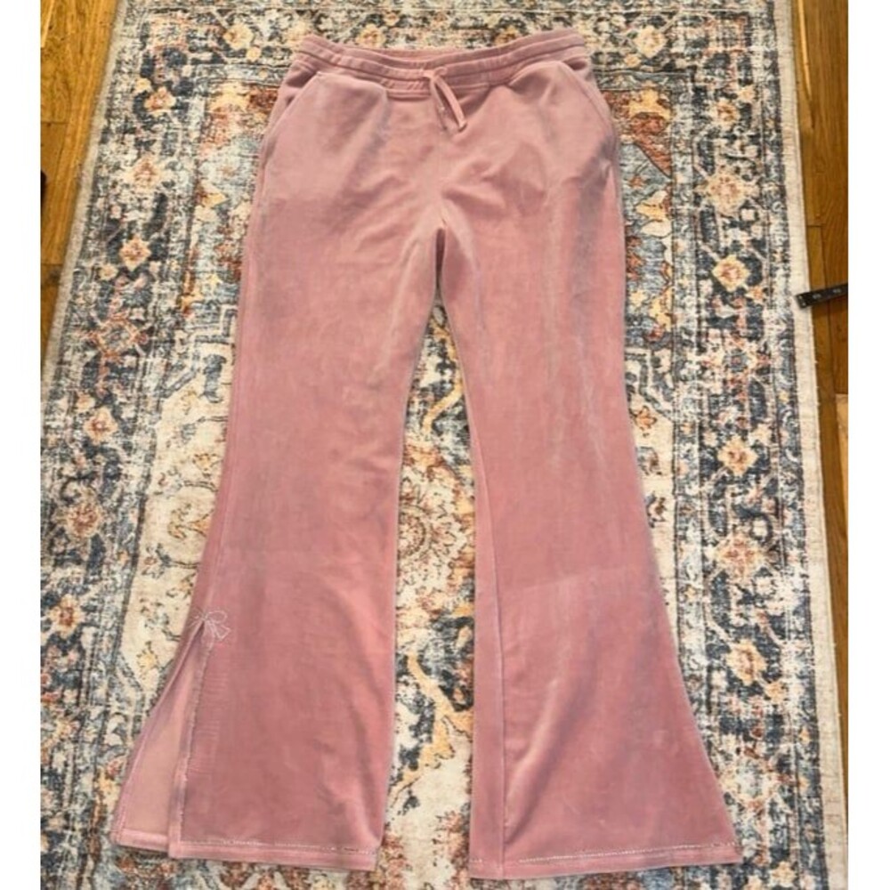 Paris Hilton pink jumpsuit rhinestone sweatpants